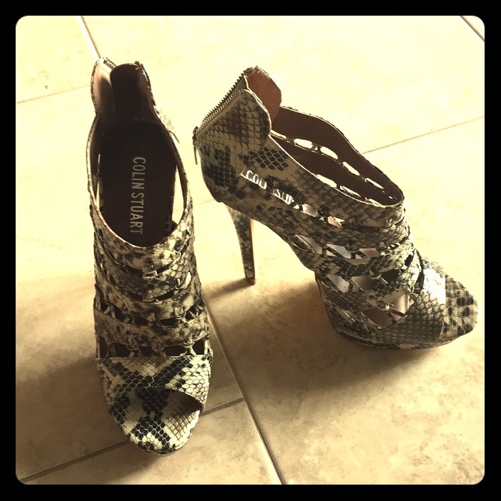 💕 New Snake Skin Platform Shoes by Colin Stuart